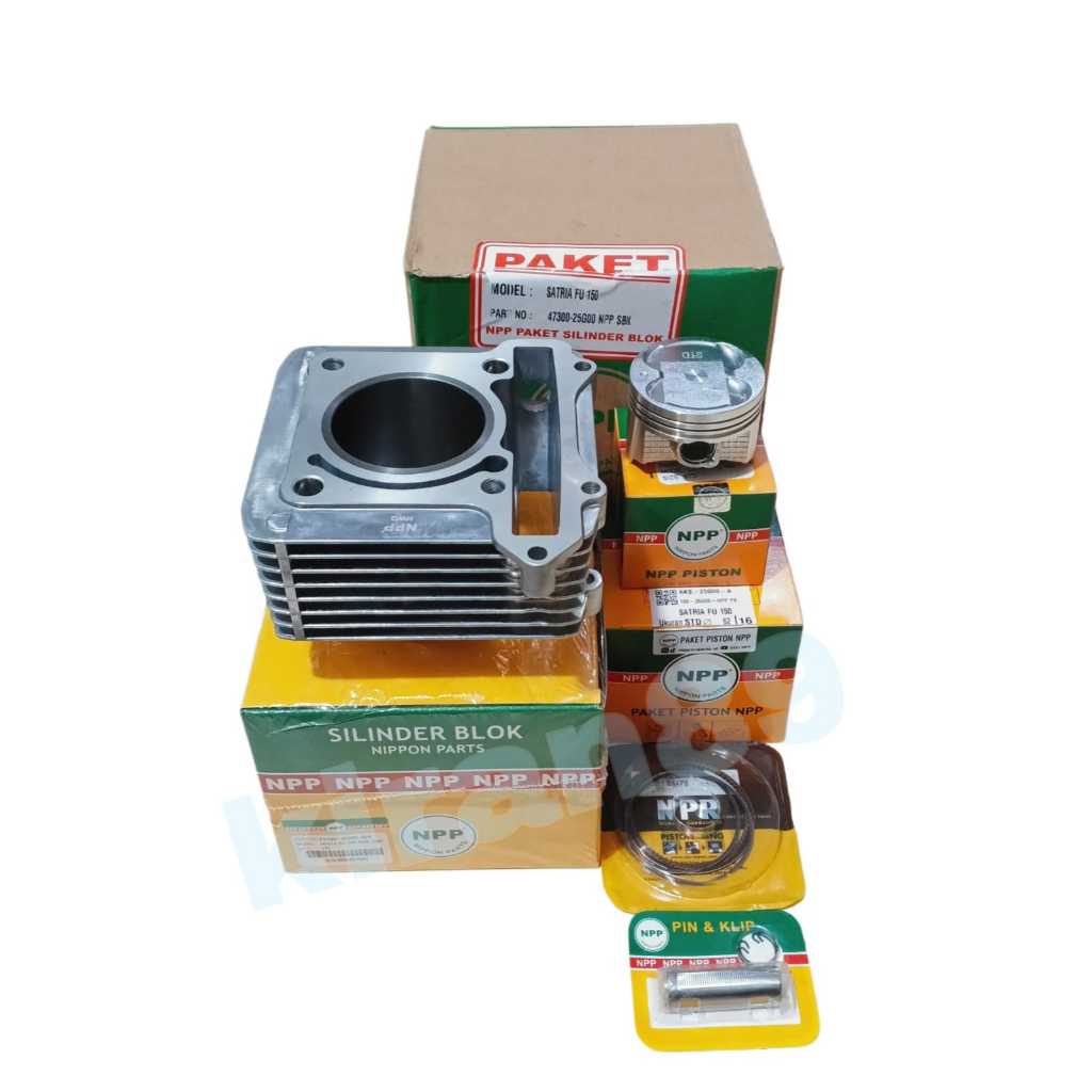 Blok Seher Boring Silinder Satria Fu 150 Karbu Set piston kit ORI NPP