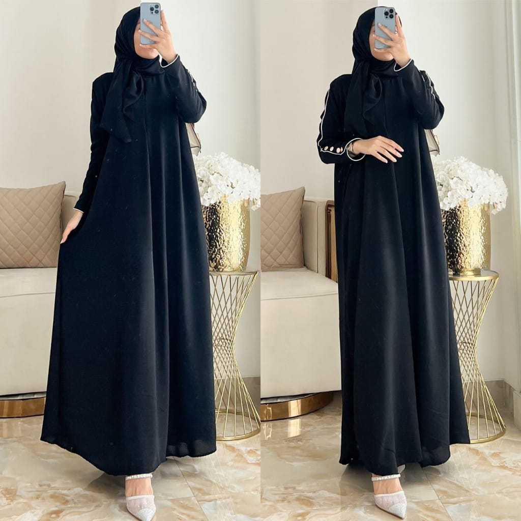 Gamis Habibah Batwing Terlaris Premium / Gamis Dress Habibah