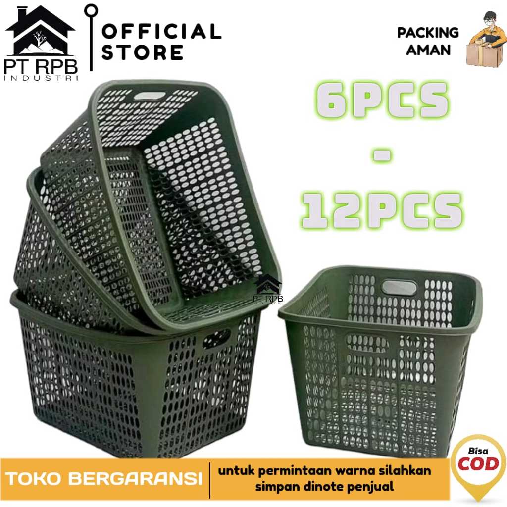 [6PCS] Keranjang baju / keranjang laundry / keranjang pajero / Rigen keranjang serbaguna