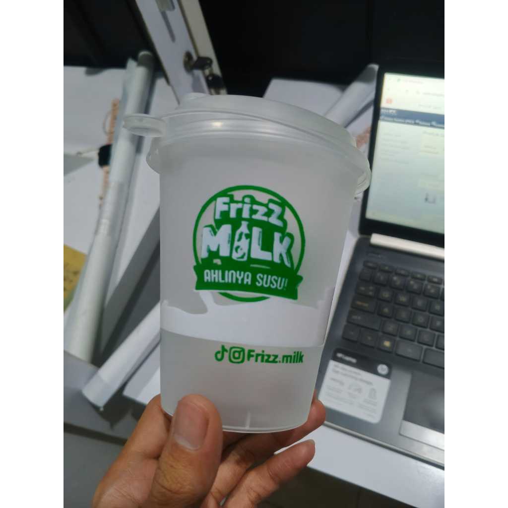 Sablon Cup PP Injection 360 ml / 12oz Datar Frost