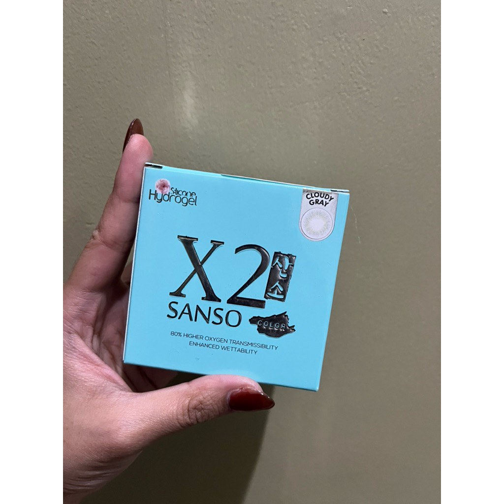 X2 Sanso Softlens - Cloudy Gray minus 4.50