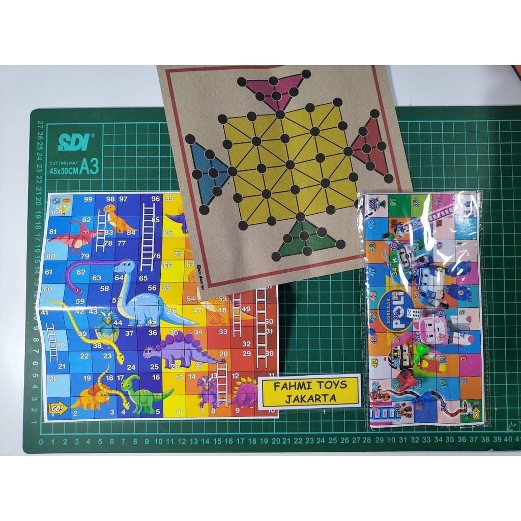 20 pcs ular tangga + ludo ph maianan ular tangga dan ludo