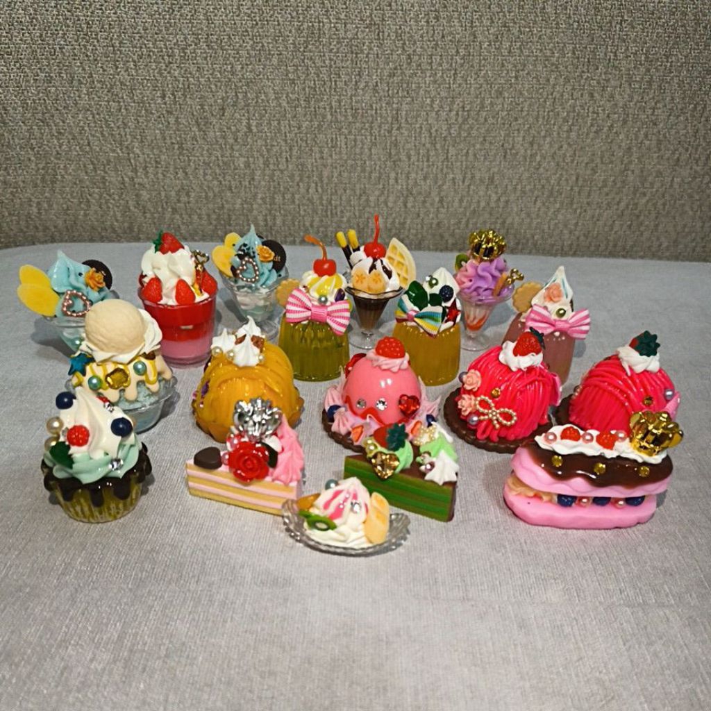 Gachapon Gashapon Dekorasi Figure Dessert Food Sample Original Japan