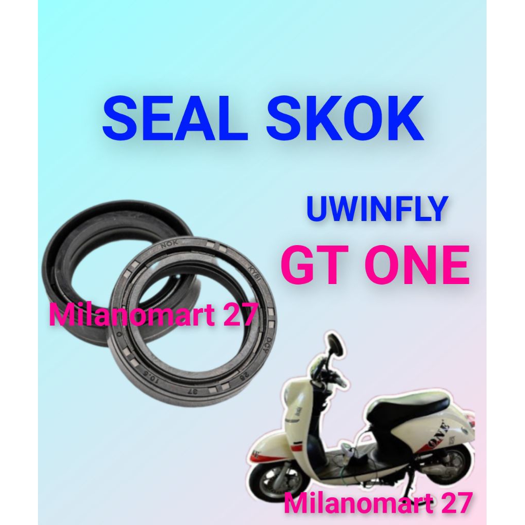 seal skok depan motor listrik uwinfly gt one sil abu shock depan motor listrik uwinfly golden turtle