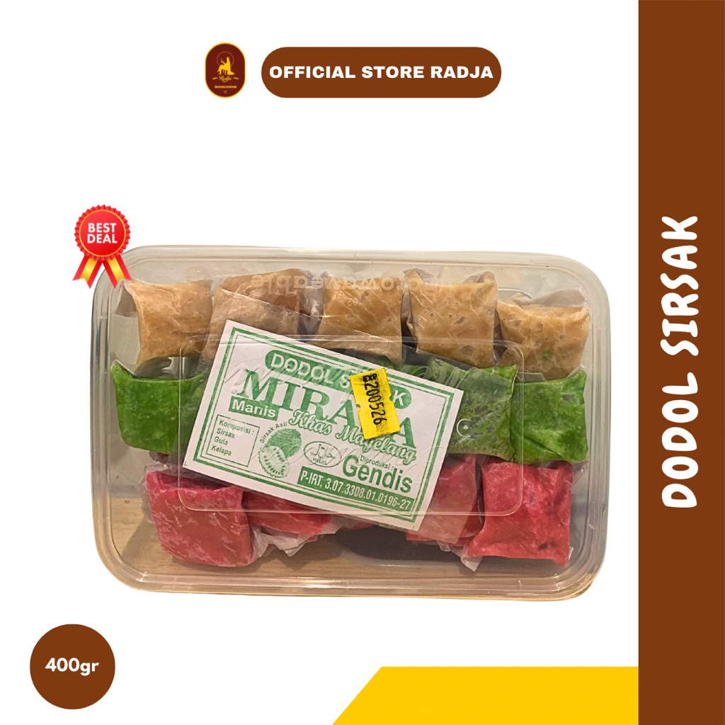 [400gr] Dodol Sirsak Asli Mirasa Dodol Sirsak Magelang Manis Gurih - Oleh Oleh
