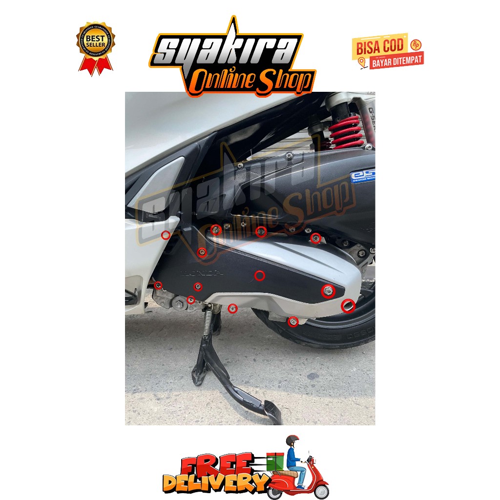 BAUT BAK CVT 1 SET ( 13 BAUT ) PCX 160 STYLO ADV VARIO 160 150 LOKAL CBU NEW OLD ABS CBS TAHUN 2010 