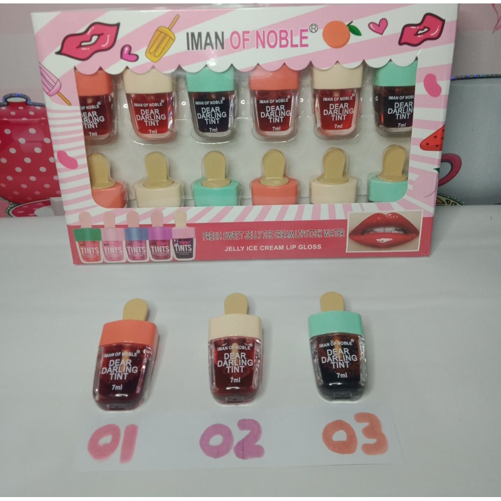 LIP GLOSS ICE CREAM DEAR DARLING TINT - IMAN OF NOBLE 7 ML