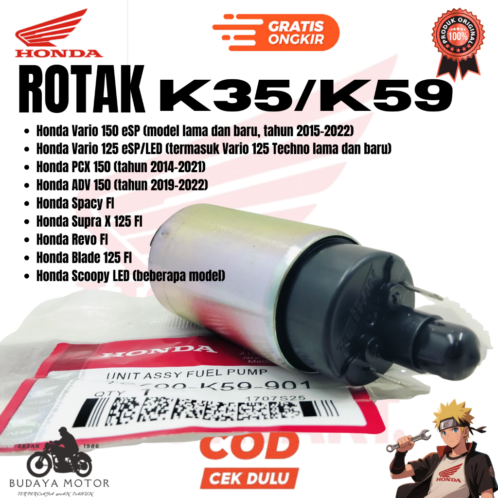 ORIGINAL AHM Rotak Vario 150 K35 Dinamo Fuel Pump K35