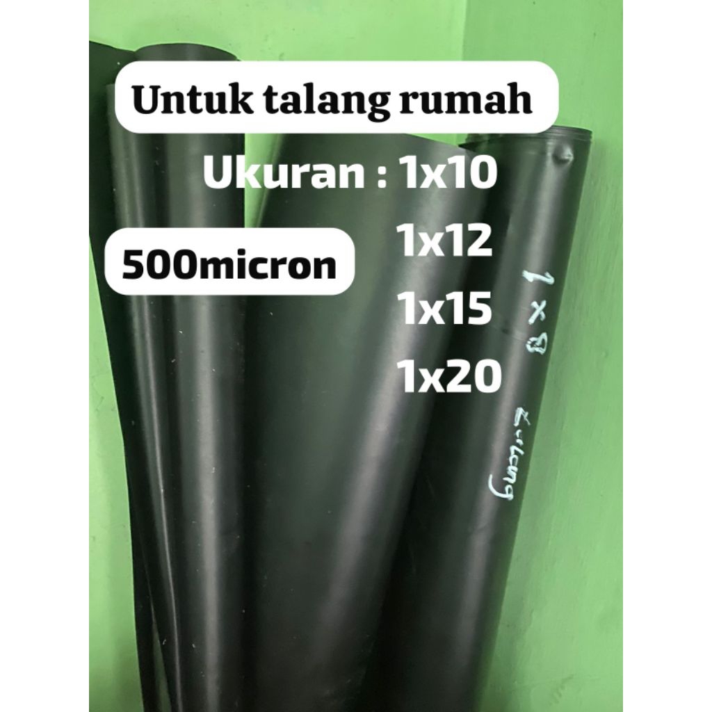 Plastik Geomembran hdpe 500micron Untuk talang rumah