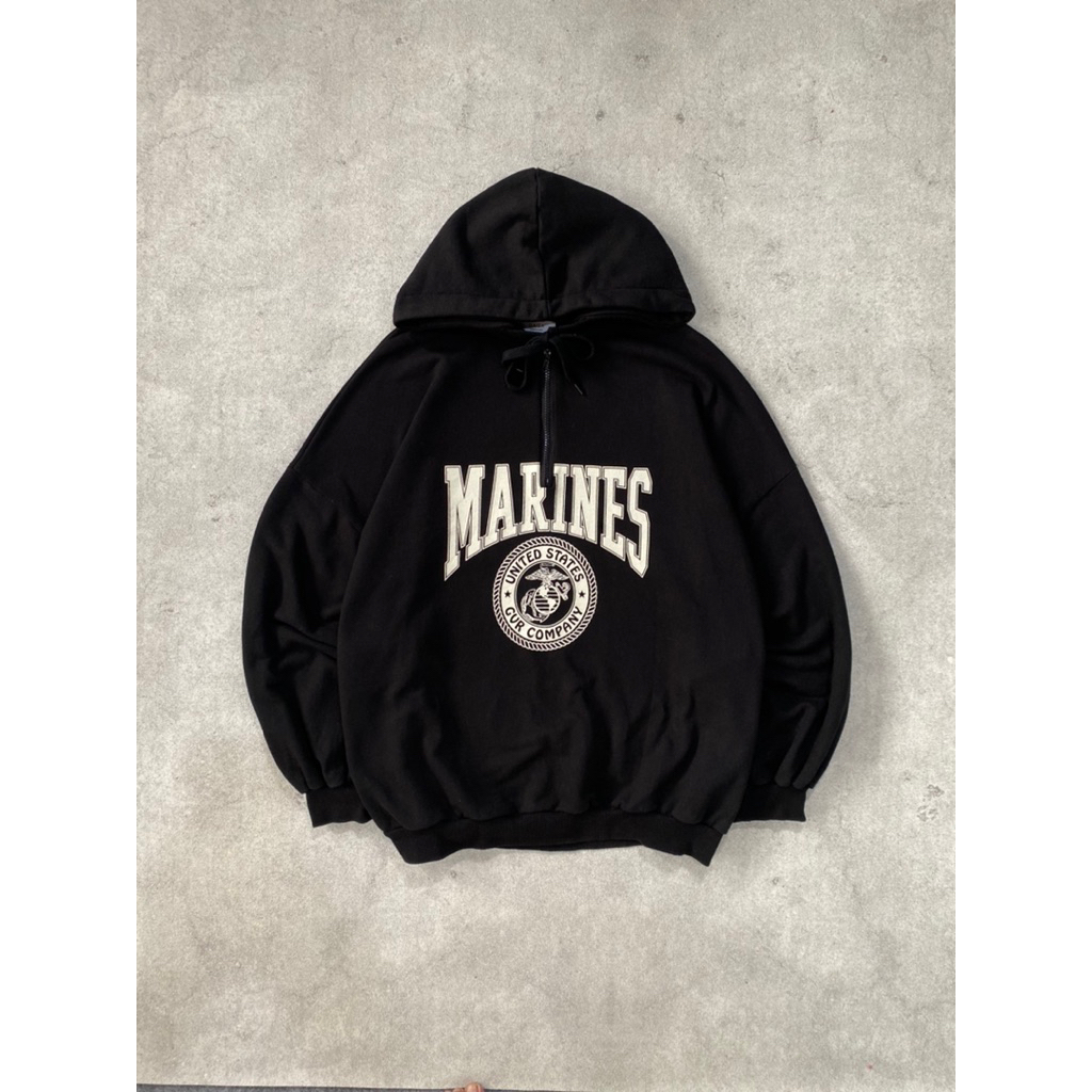 MARINES HOODIE HALFZIP SECOND