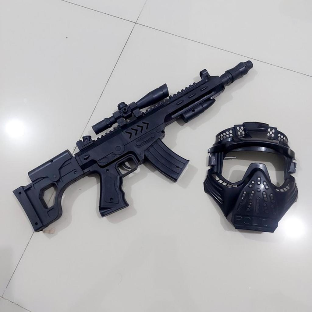 Mainan Set Tembak Tembakan Topeng Anak Laki