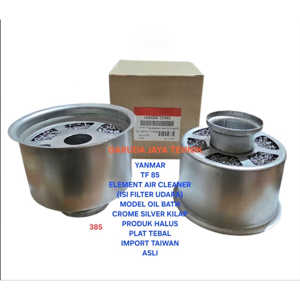 Filter udara saringan hawa yanmar tf85 model oil bath milenium model baru. Import taiwan asli. Eleme