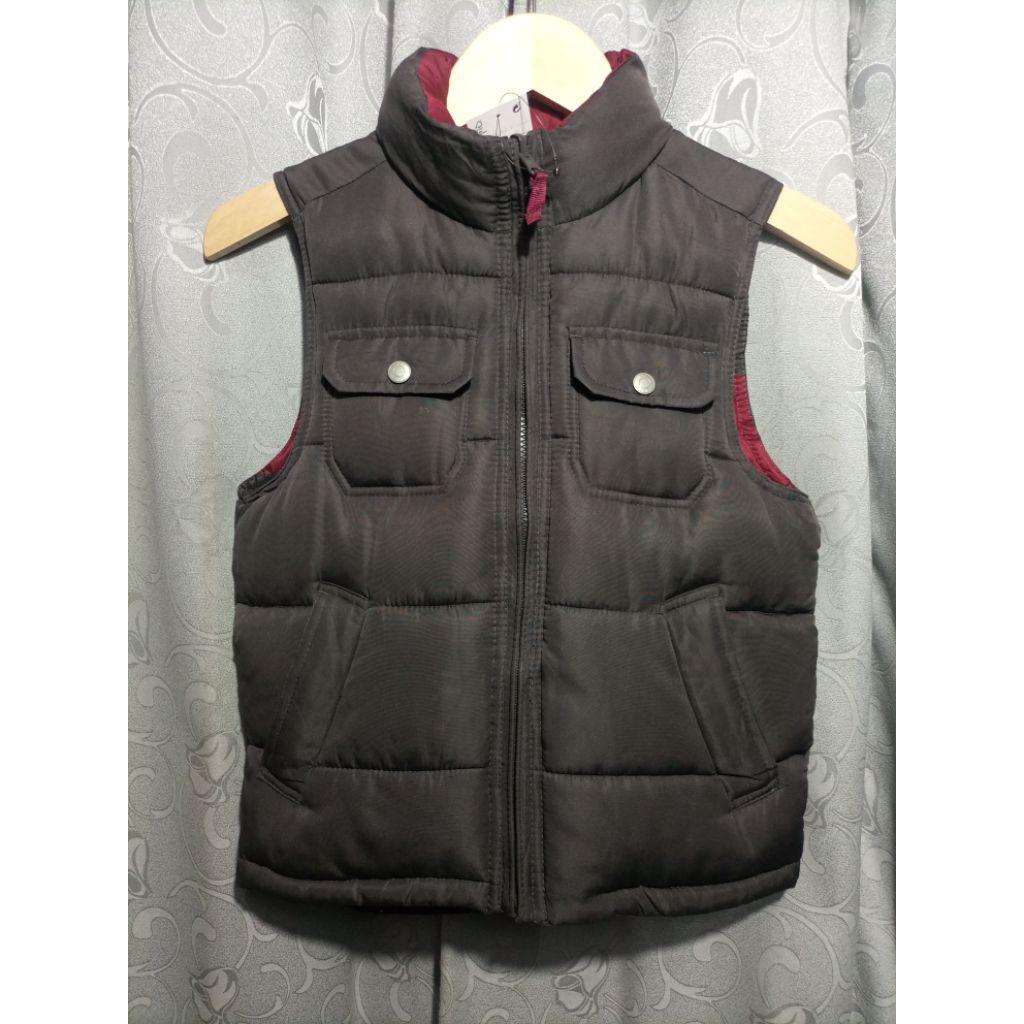 Vest GAP Kids Original Reversibel Bolak Balik Gelembung Padat Tebal_Anak Usia 7-10 Th