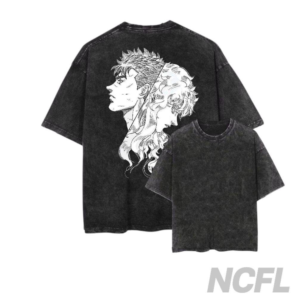 NCFL KAOS ANIME BERSERK GUTS AND GRIFFITH | TSHIRT ANIME BERSERK GUTS AND GRIFFITH | KAOS WASHING PR