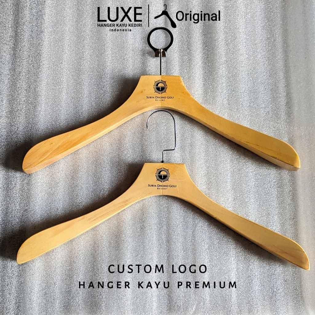 BRANDING LOGO - hanger kayu tebal jaskung