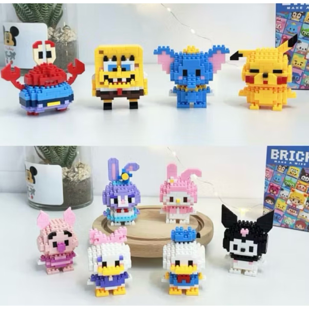 Lego Brick Mini Blok Mainan Balok Susun Kartun Lotso / Pri / Nano Block Bricks Anak Mainan Edukasi D