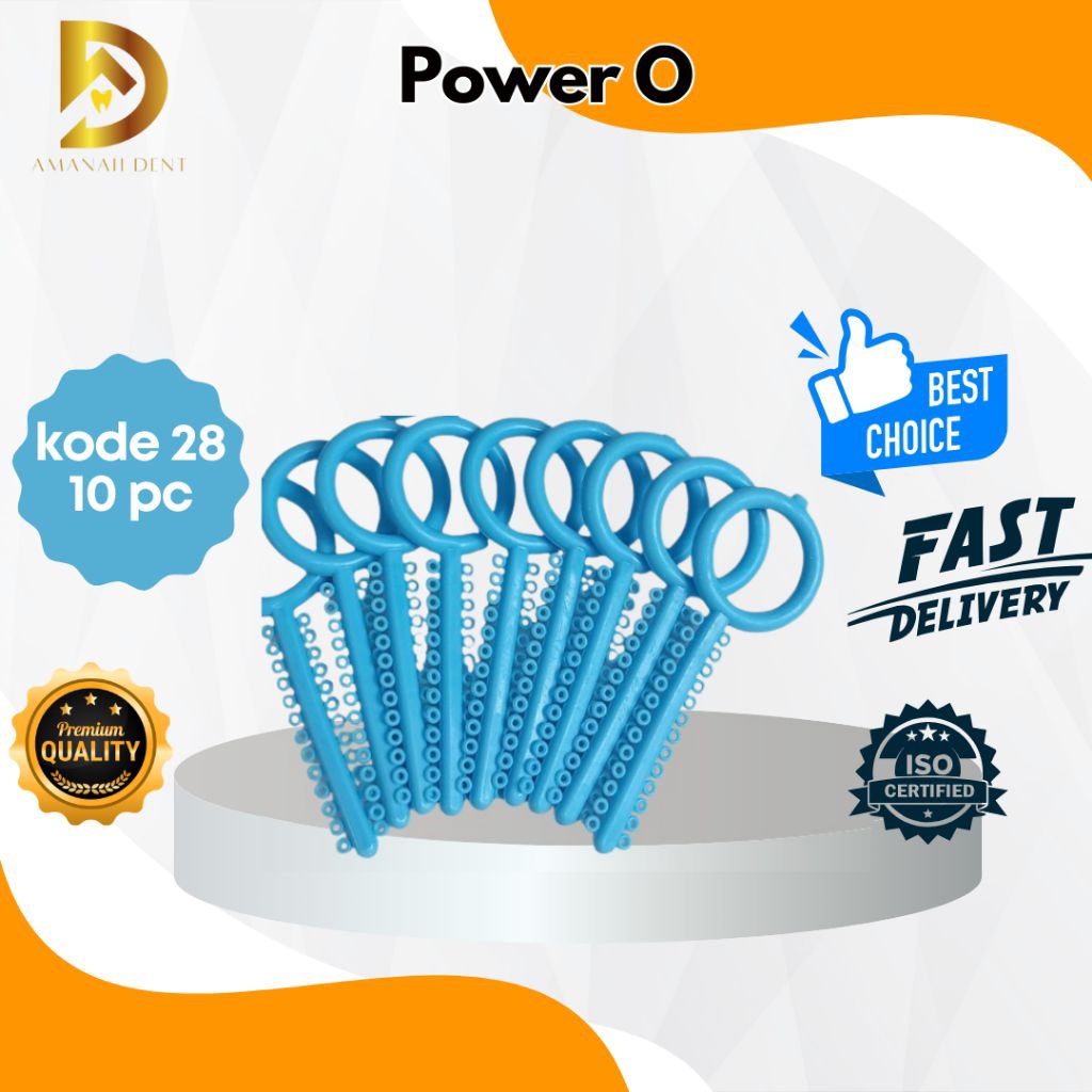 Power o Ao behel biru muda code 28 elastis / isi 10 / karet power o
