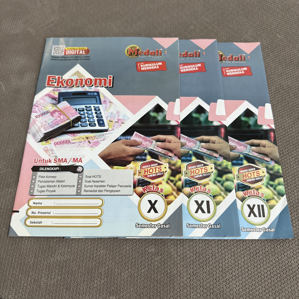 Buku LKS Ekonomi kelas 10-12 SMA/MA/SMK Semester Ganjil Kurikulum Merdeka