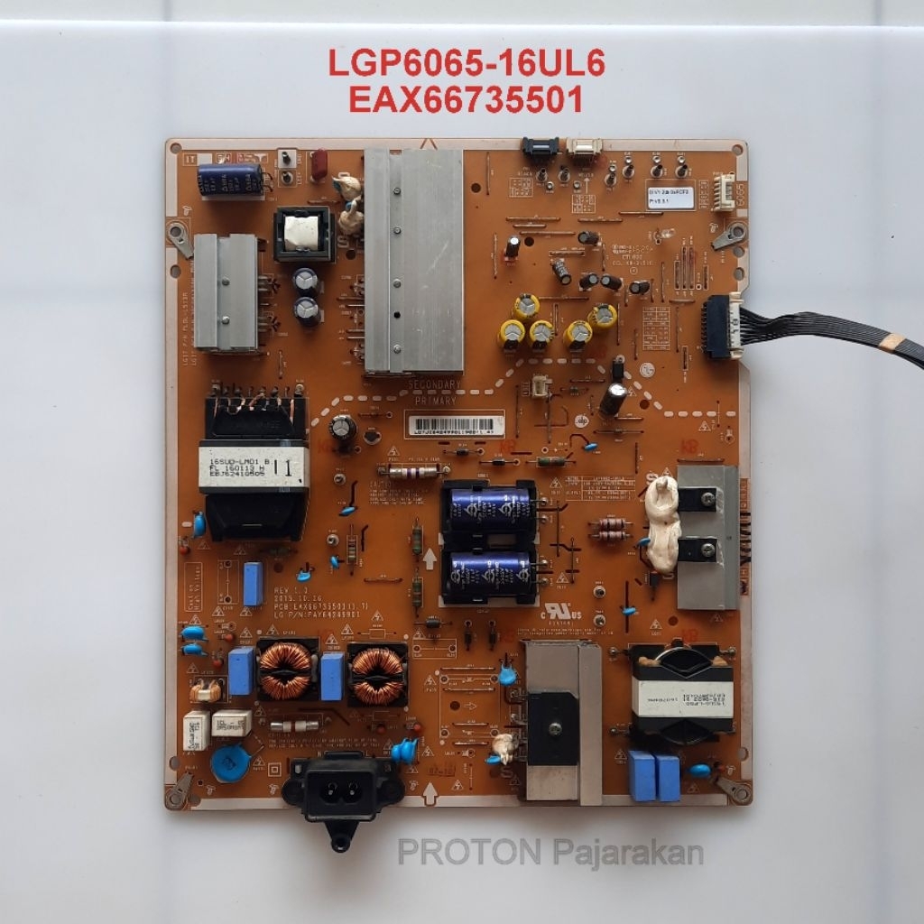 PSU LED TV LG 60UH770T 60UH770T-TA Mesin Power Supply LCD LGP6065-16UL6 EAX66735501 EAY64249901 PLDL