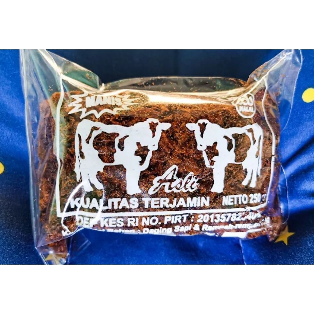 Abon sapi Dua Bersaudara Manis dan Asin 250 gr