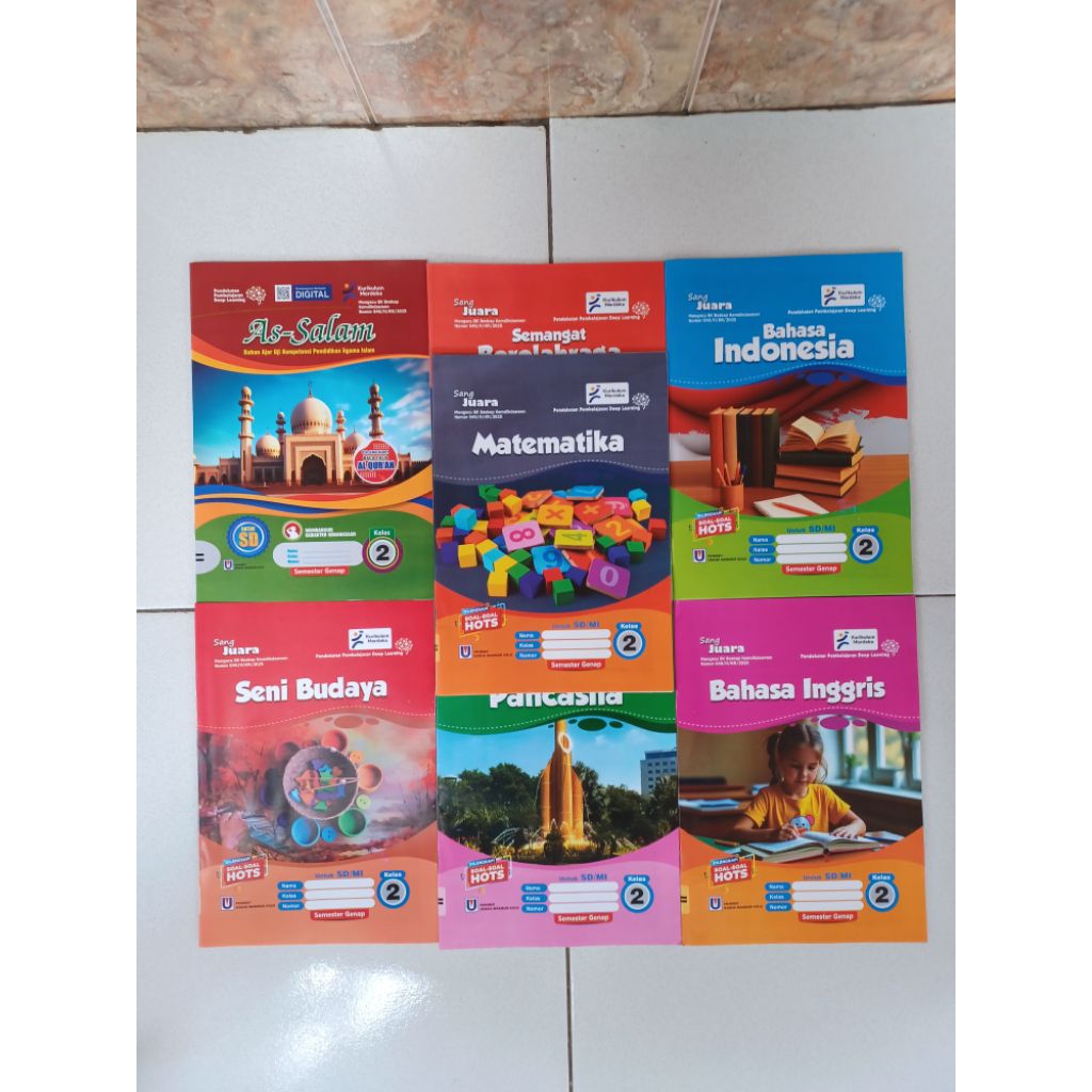 Buku LKS Sang Juara, As-Salam dan Lugina Kelas 2 SD/MI Semester 2 Genap Kurikulum Merdeka (Mata Pela