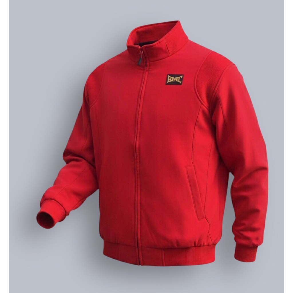 BMC Professional Warm-Up Jacket Red Baseball Windbreaker Jaket Softshell Polar Tebal Modern Vintage 