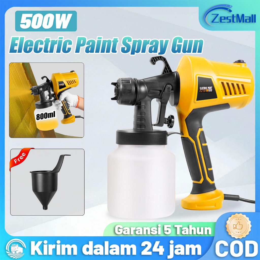 Electric Spray Gun 800ML 500Watt High Power Sprayer cat tembok alat cat semprot portable Elektrik Ko