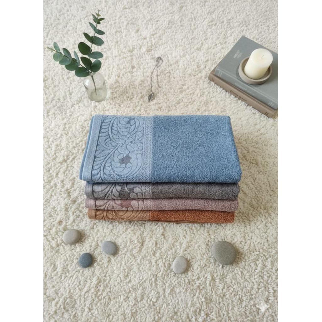 HANDUK DEWASA TERRY TOWEL MOTIF BATIK BUNGA