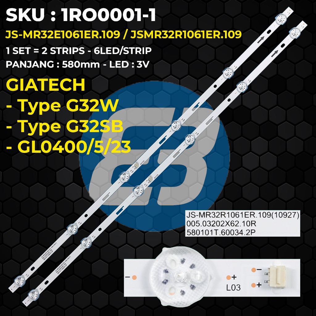 Backlight TV GIATECH 32 Inch Type G-32W G-32SB GL400/5/23 JS-MR32E1061ER.109