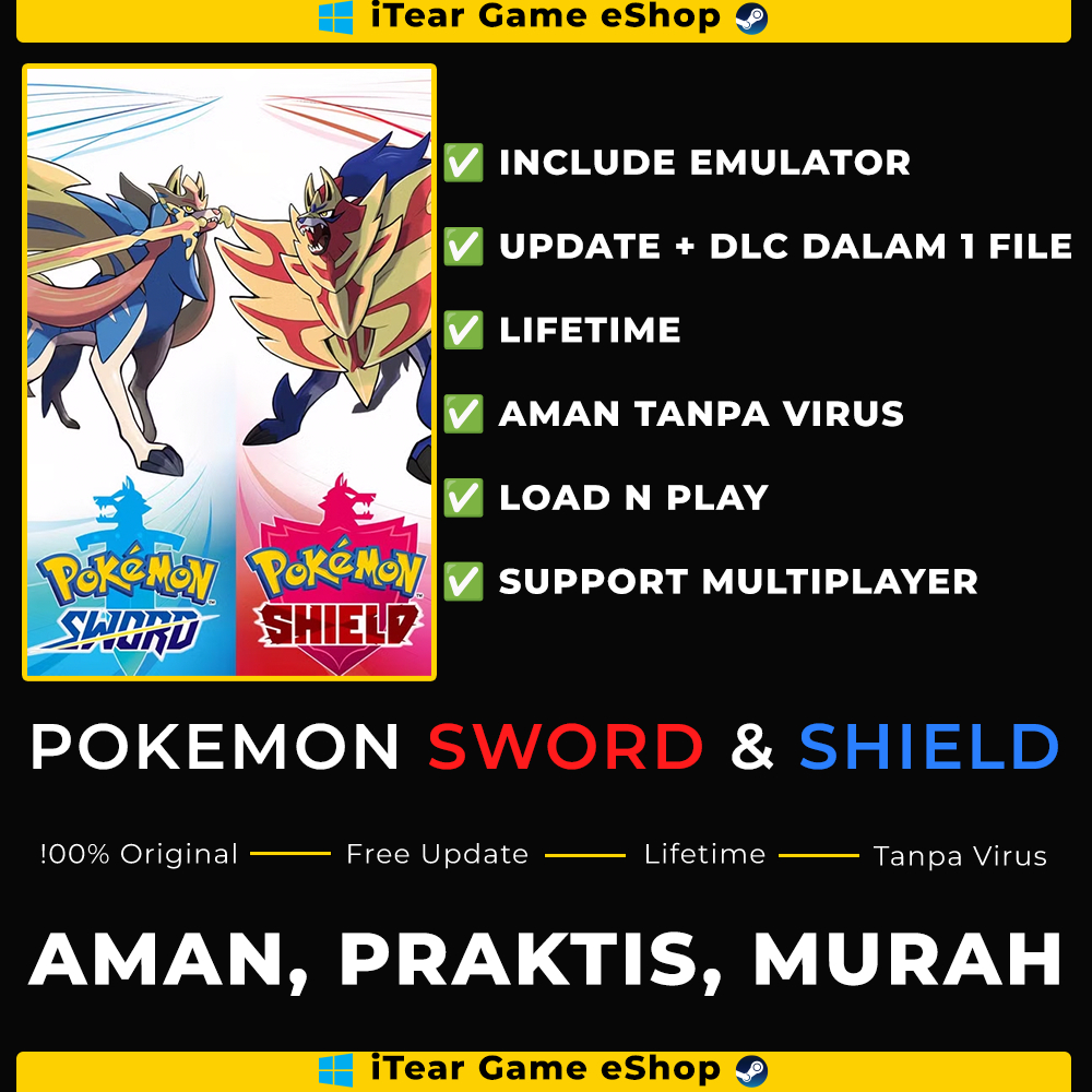 Pokemon Sword & Shield Full DLC dan Update + Emulator - Game PC Nintendo Switch