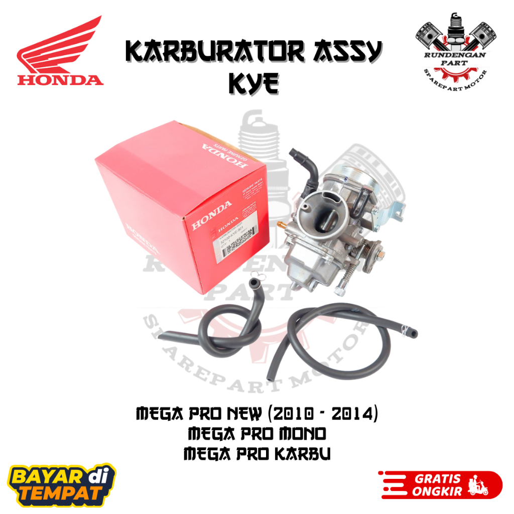 Karburator Megapro New Mono KYE ori part motor