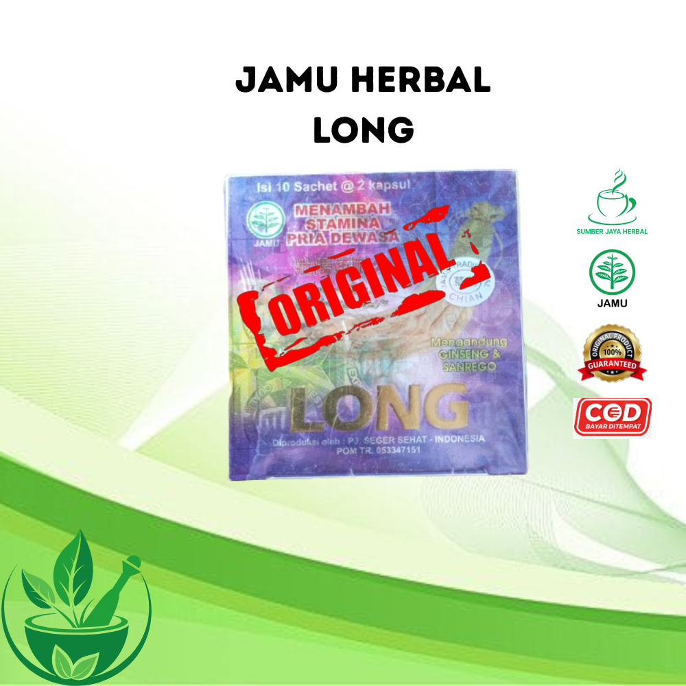 LONG Kapsul Jamu Herbal Pria Dewasa | Membantu Menambah Stamina