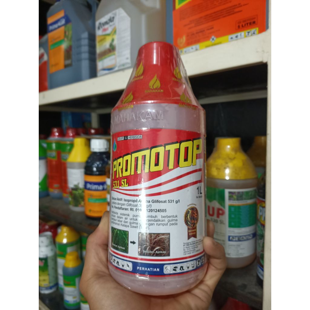 Herbisida sistemik PROMOTOP 531SL 1L - Pembasmi rumput sampai akar