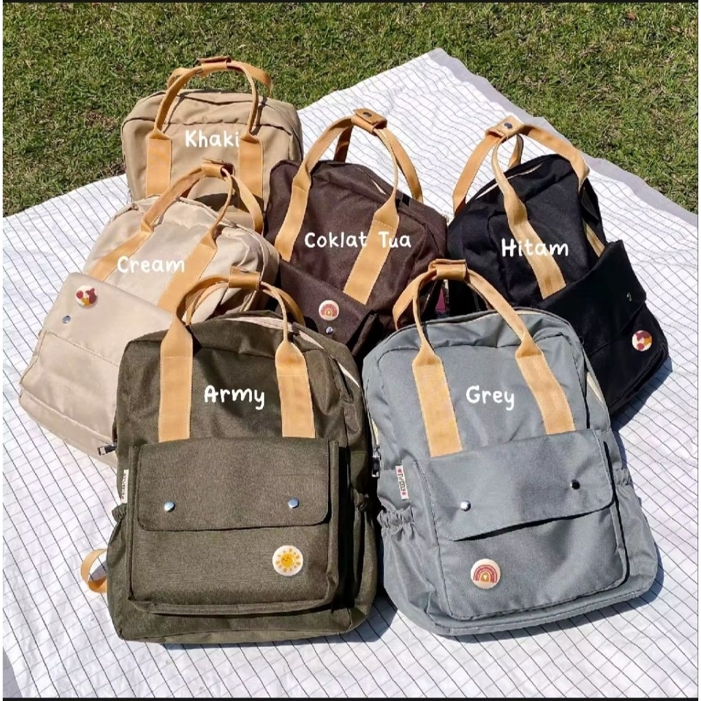 Ransel Sekolah Cewek/Ransel Kanvas Premium/Ransel Kekinian