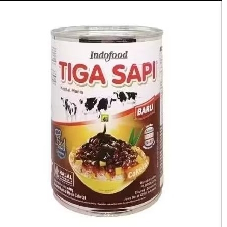 Susu Tiga Sapi Coklat/Susu Kental Manis Tiga Sapi Cokelat/Krimer/Creamer 490g