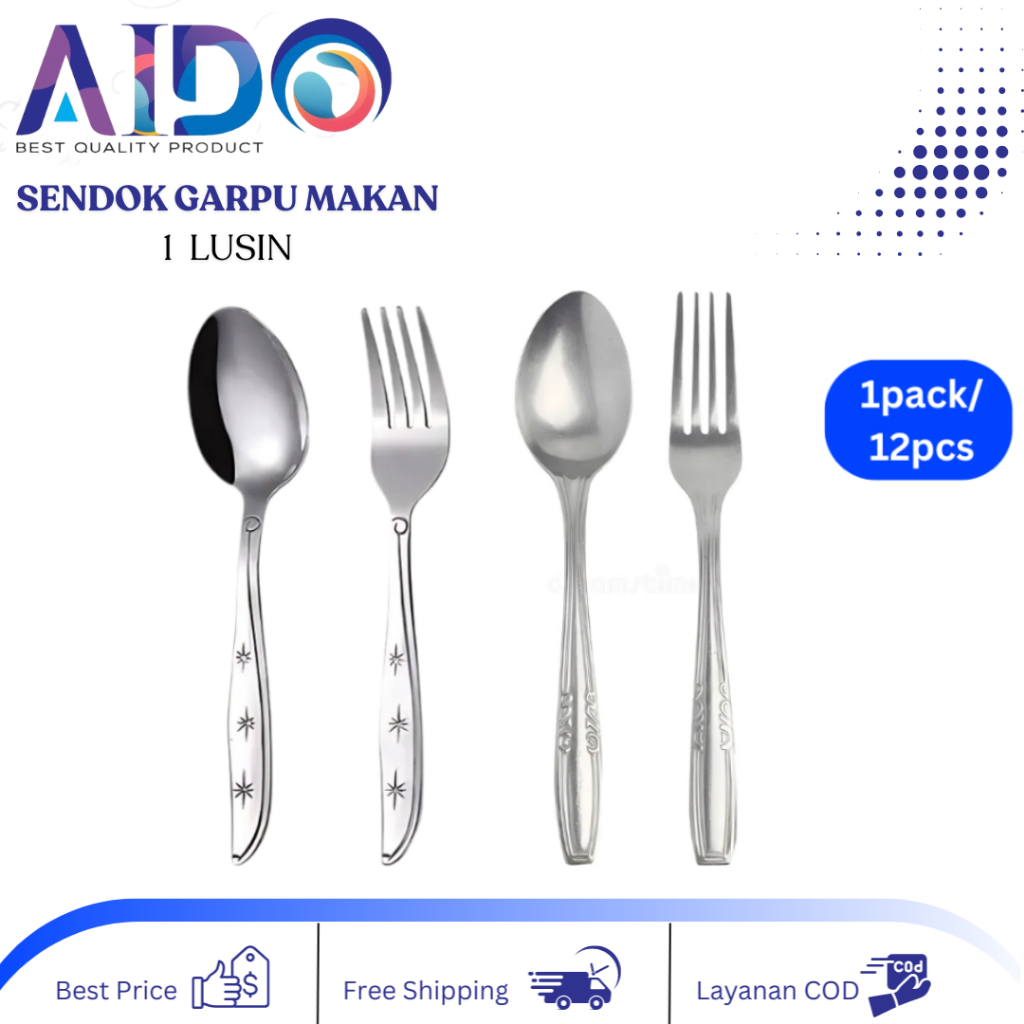 Sendok Stainless Steel Sendok Makan / Sendok makan tebal polos stainless / Sendok stainless tebal
