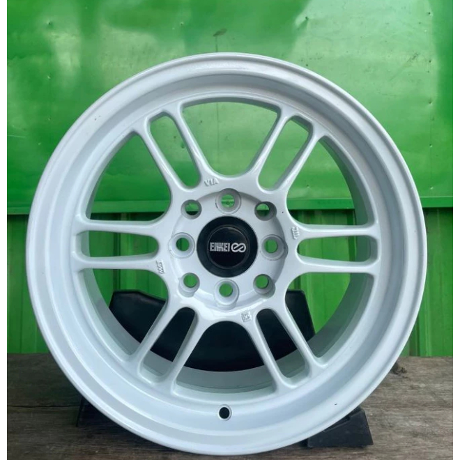 HARGA 1 SET VELG RPF PREMA BARU R15 H4 dbl vcd 100/114 ET 40 WARNA Putih