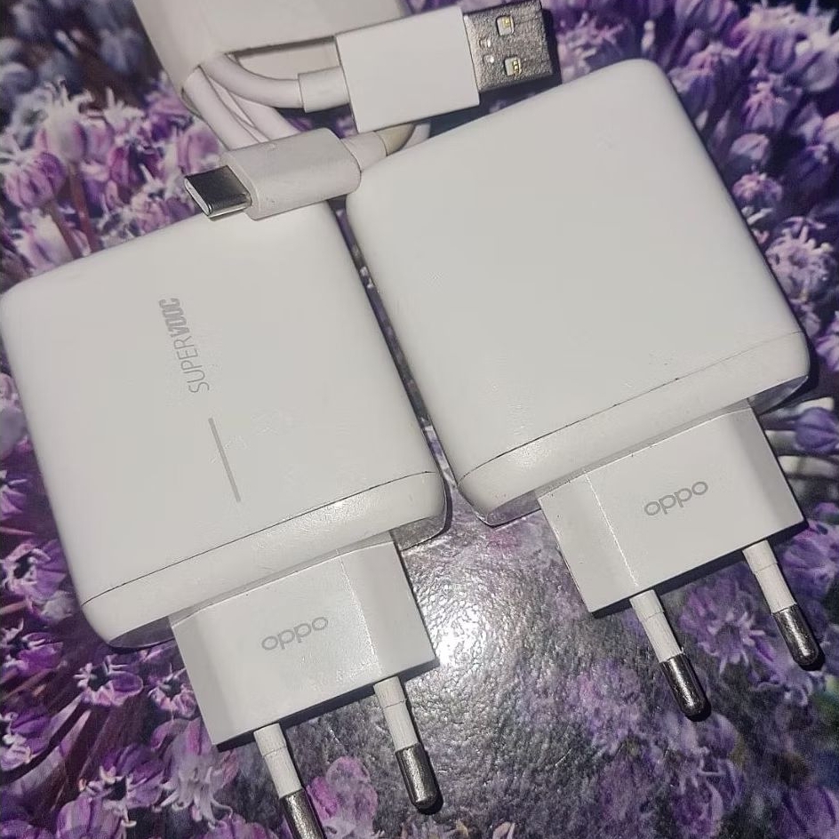 CHARGER OPPO SUPERVOOC 6,5 A 65 WATT ORI 100 % COPOTAN BAWAAN HP RENO 4 PRO, 5/6/7/8