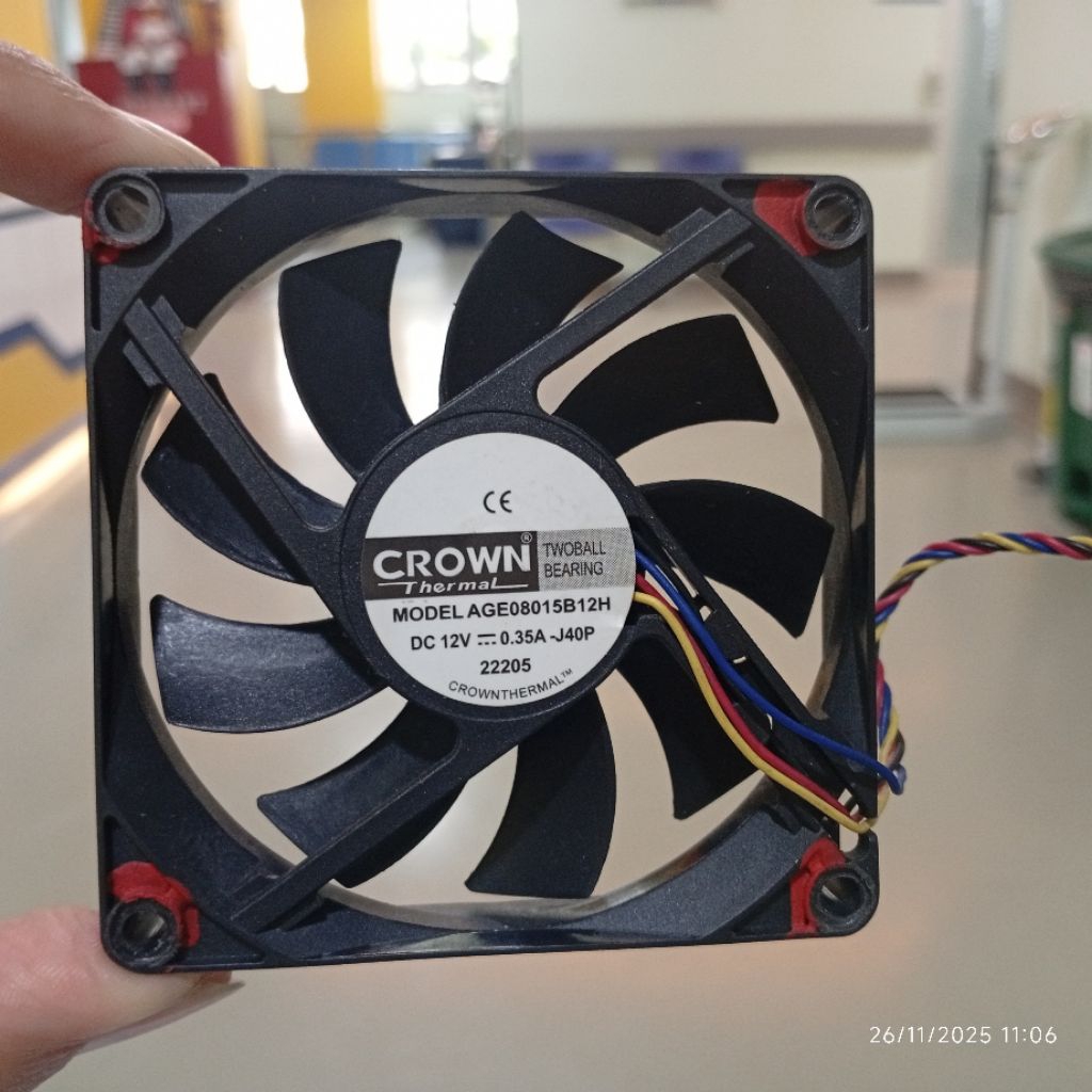 Fan 8cm 12v High speed 4000 rpm Ball bearing body slim,Kipas 8x8 12v High speed,Fan 8x8 12 vhigh spe