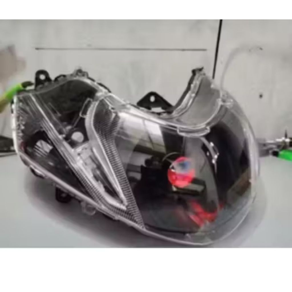 Reflektor Lampu Depan Mio M3 Custom Lampu LED H4 Cahaya Super Terang mio m3 custom lampu h4