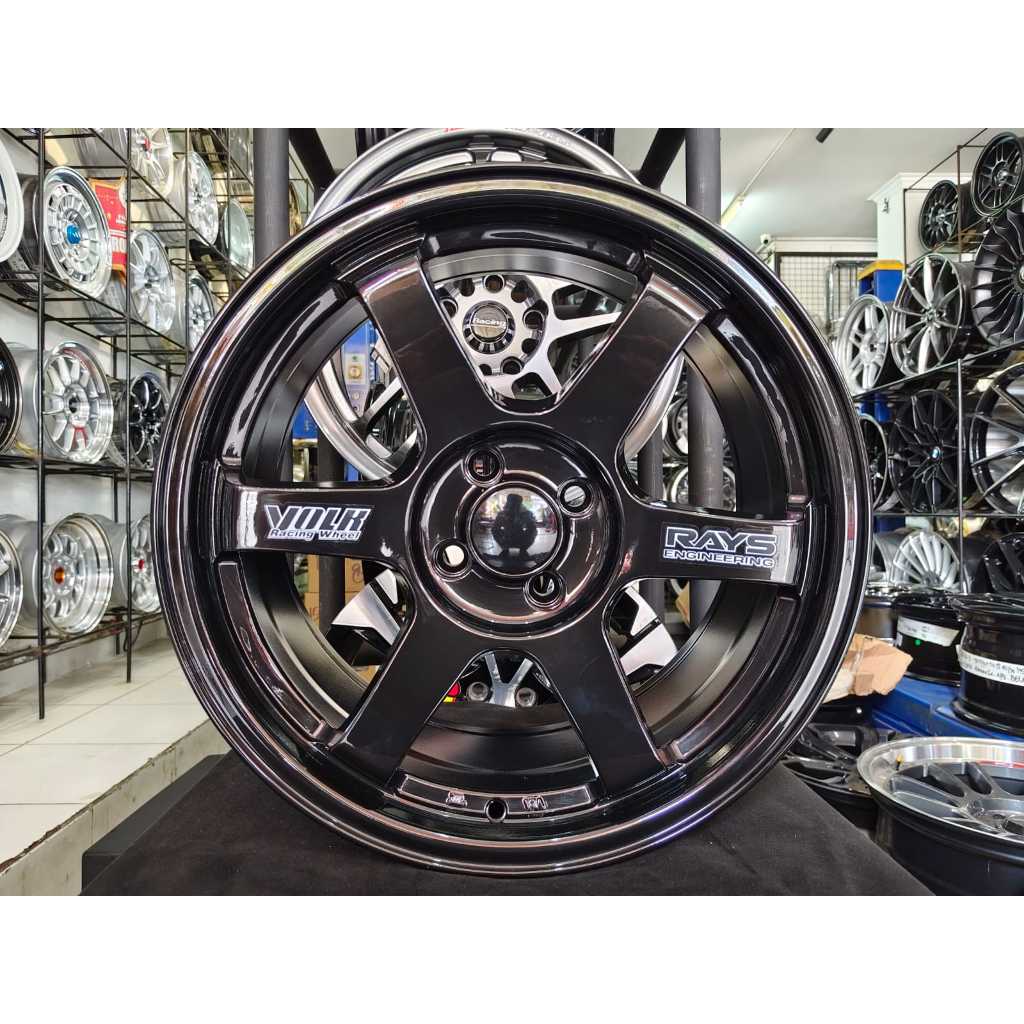 Velg mobil TE37 Volk Rays Ring17x7,5 lobang 4 pcd.100 et.40