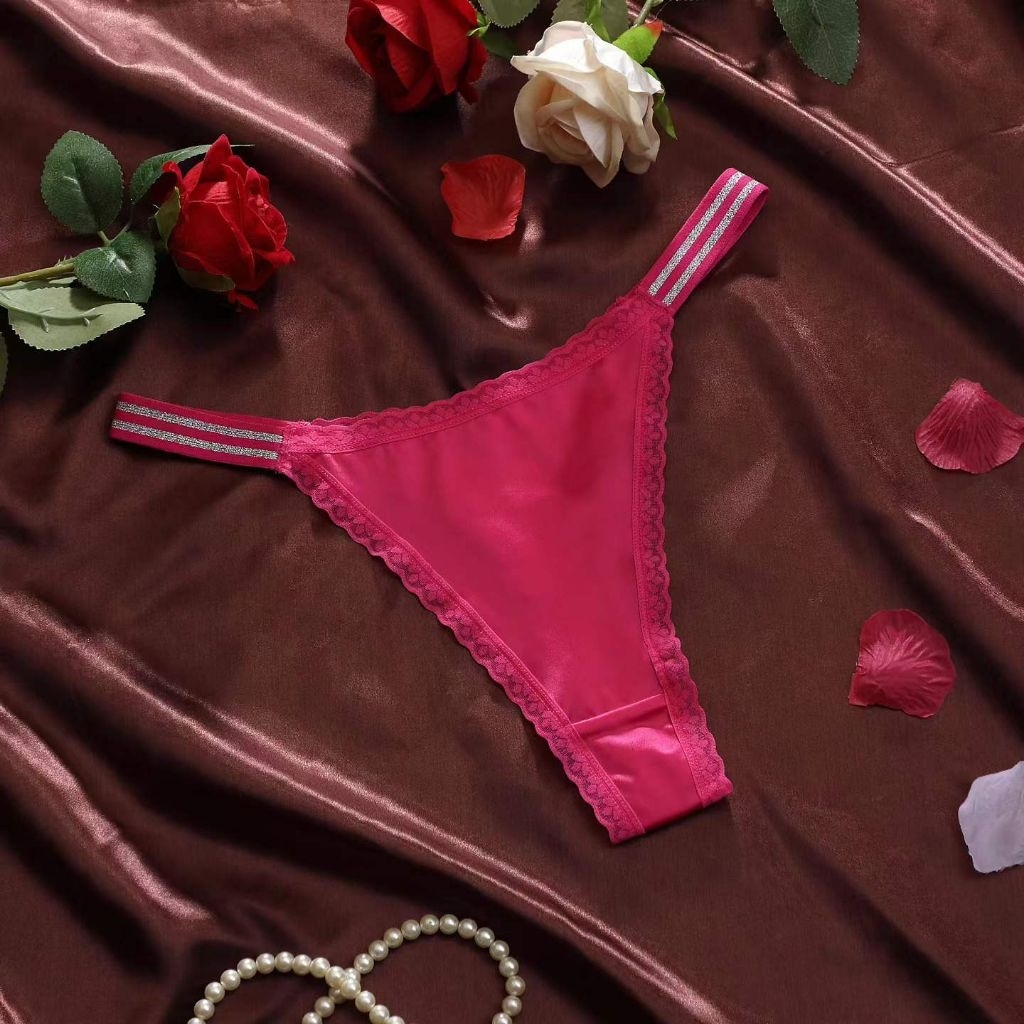 Celana Dalam Wanita Dewasa Thong bahan satin sutra Premium stretch nyaman lembut (998)