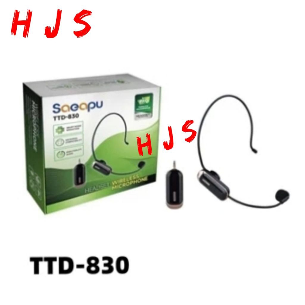 Microphone Nirkabel Headset Saeapu TTD-830 Pro. Peredam Kebisingan Cerdas: Dilengkapi dengan teknolo
