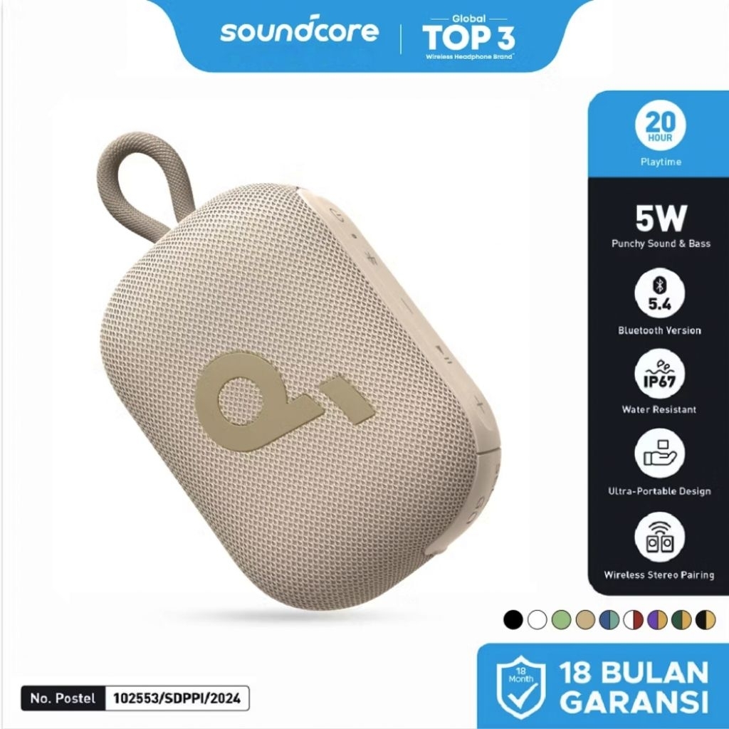 ANKER SOUNDCORE Select 4 GO Bluetooth Speaker Portable | Garansi Resmi ANKER INDONESIA