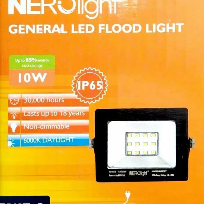 luxp- Nero Lampu Sorot / Tembak Led General Flood Light 10W 6000K Putih