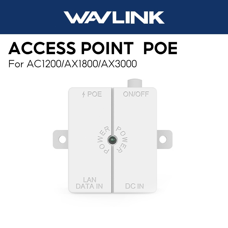 WAVLINK Aksesori Titik Akses Luar Ruangan Adaptor POE Untuk AX3000/AX1800/AC1200