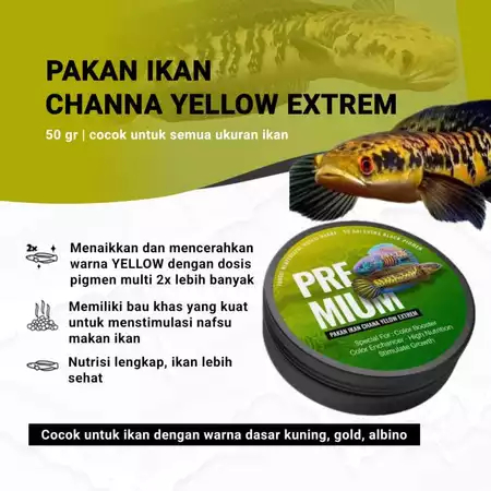 Pelet Channa Maru Treatment Bunga Pakan Khusus Channa Maru untuk Meningkatkan Warna Dan Bunga