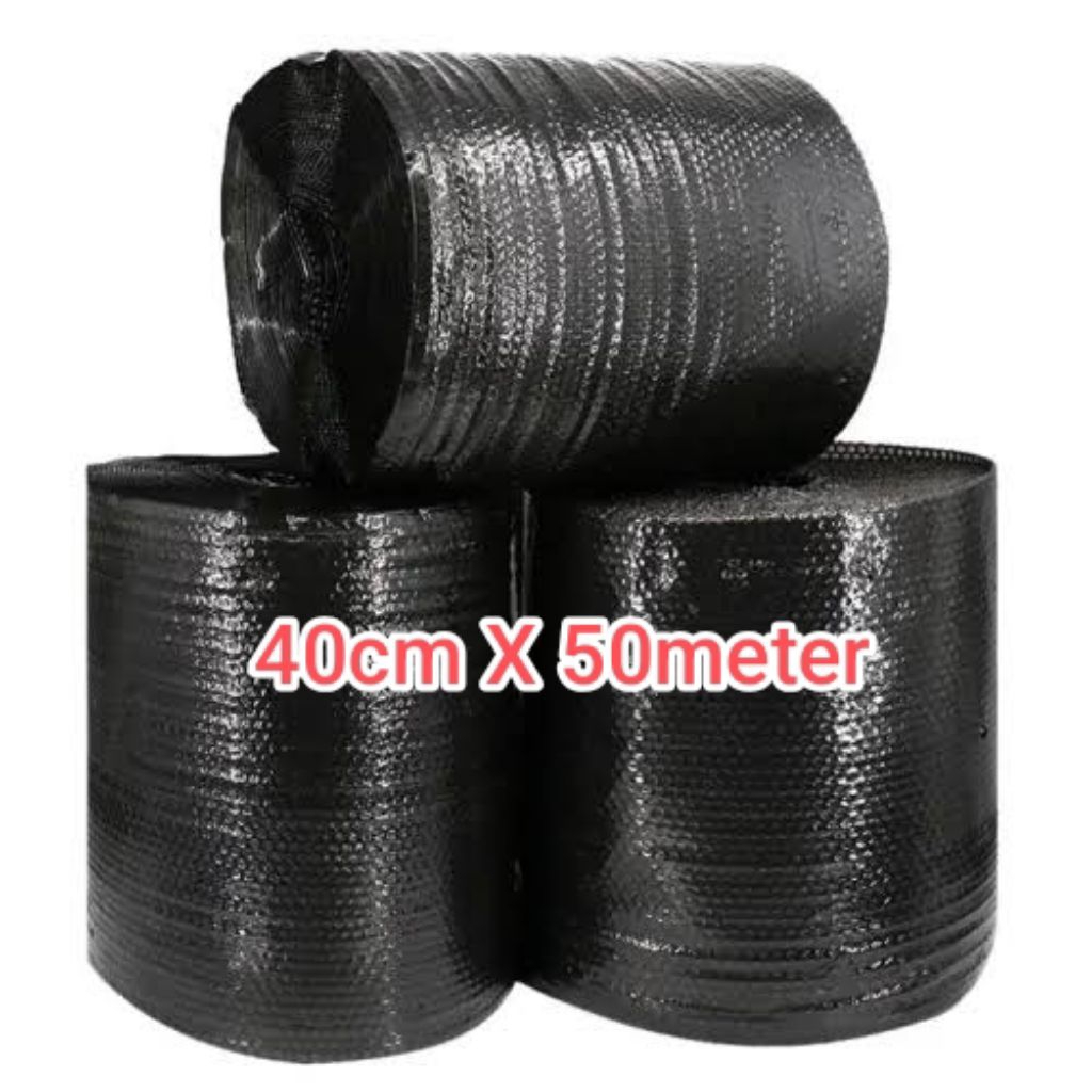 Bubble Warp hitam 40cm X 50meter