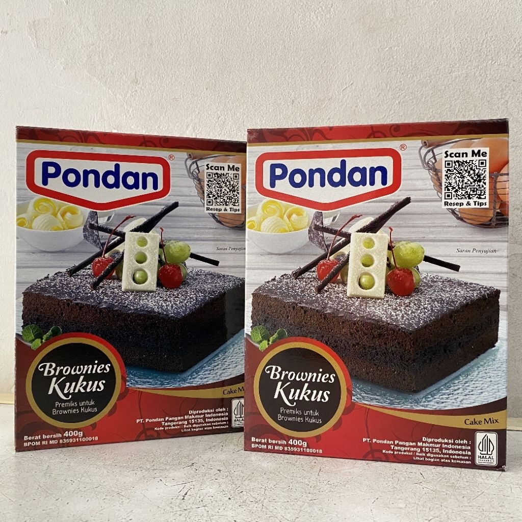Pondan premiks BROWNIES KUKUS box 400 gram | pondan premiks brownies