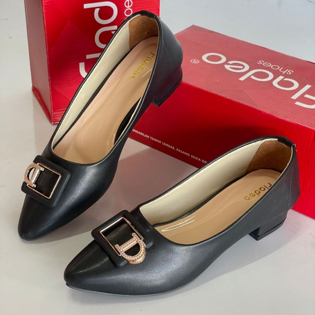 Sepatu Pantofel Wanita Sepatu Kerja Hak 3cm Berkualitas fld Q05